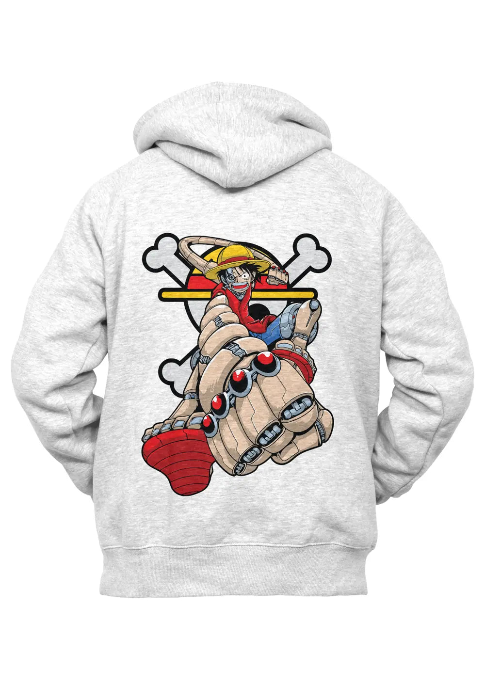 Felpa con Cappuccio Cyber Luffy Rubber One Piece